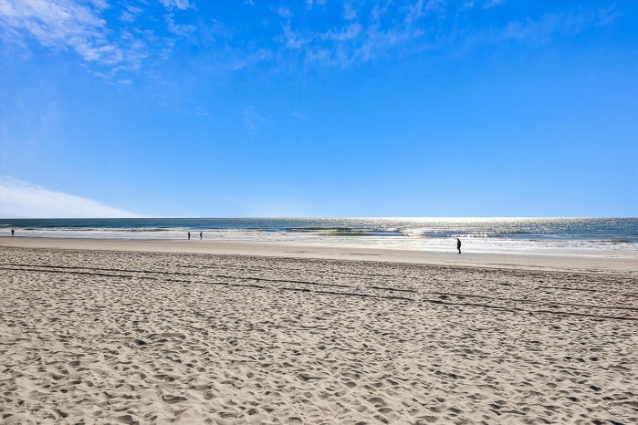 The beach in front of Ambassador Villas in North Myrtle Beach