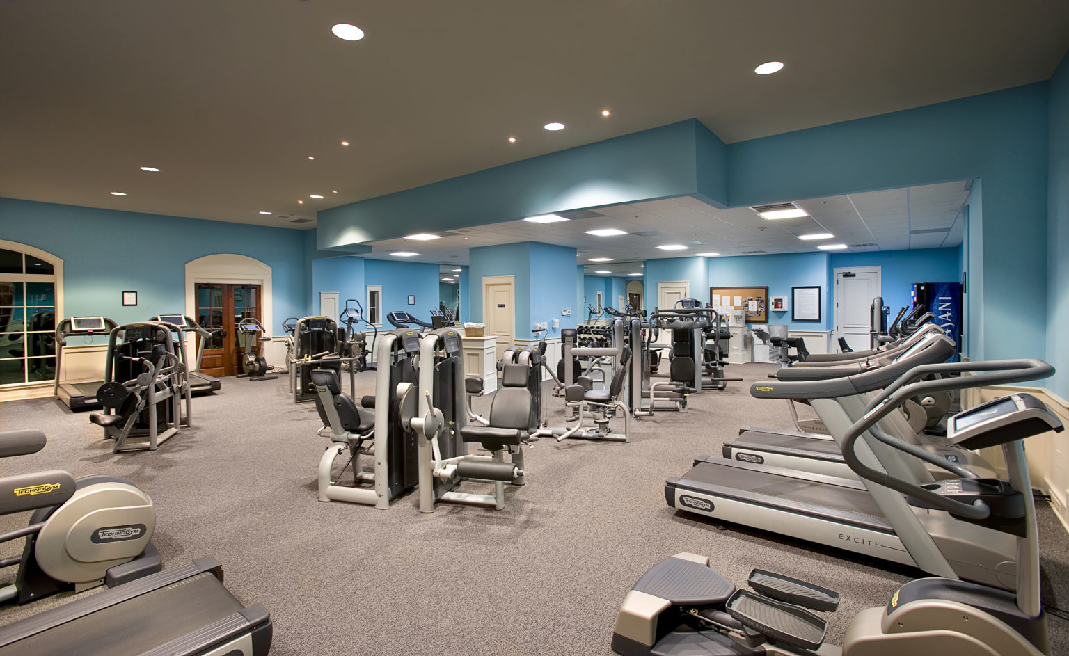 The fitness center at North Beach Plantation