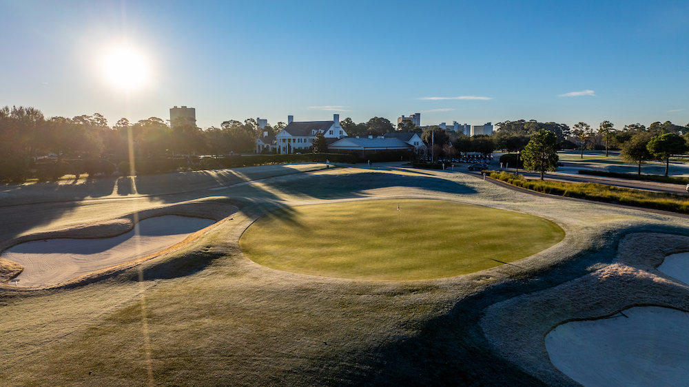 Drone view of Pine Lakes golf course in Myrtle Beach